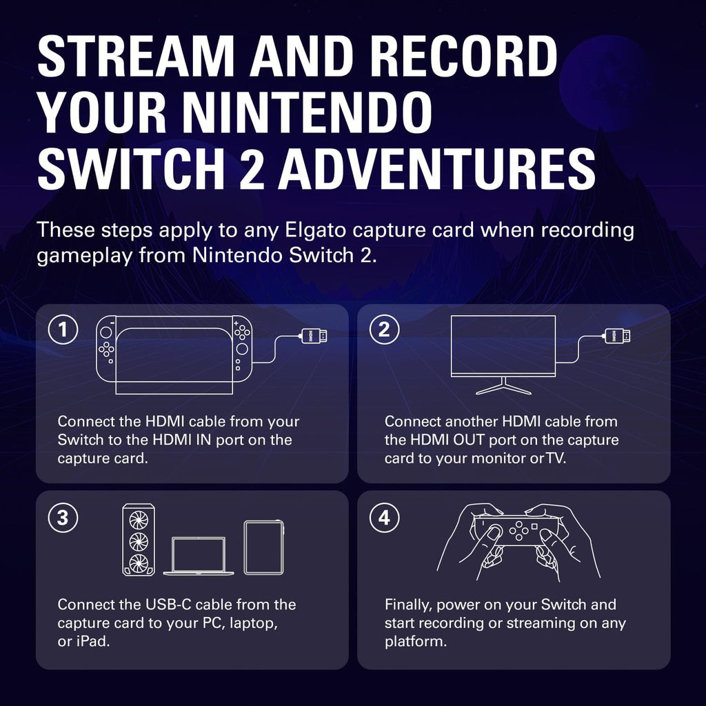 Elgato 4K S – Externe Capture Card voor PS5, Xbox Series X/S, Switch 2, pc, Mac, iPad | 4K60, 1440p120 of 1080p240 passthrough en capture, HDR10, VRR, USB-C, bijna geen vertraging
