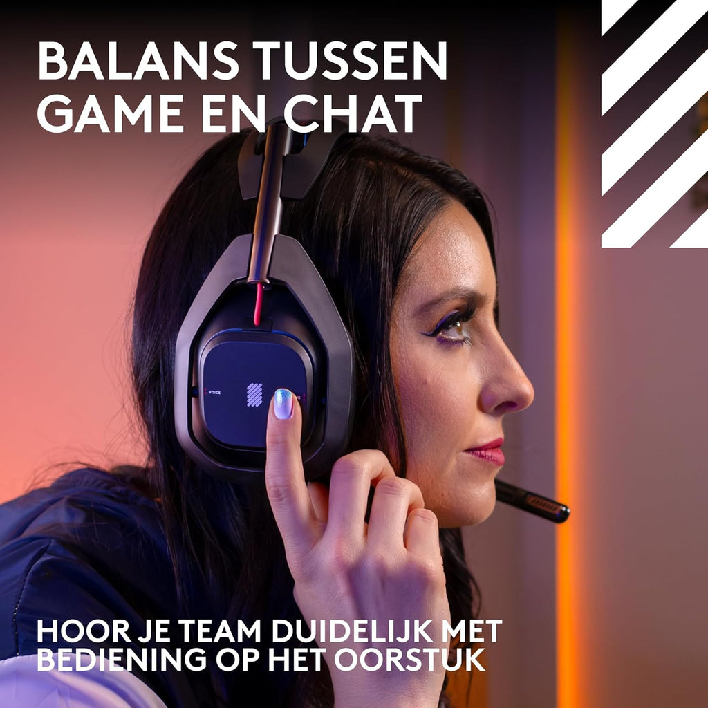 Logitech G Astro A50 X LIGHTSPEED trådlöst spelheadset + batteriladdare, PRO-G GRAPHENE, PLAYSYNC för Xbox Series X|S + PS5 + PC/Mac, Nintendo Switch 2, Bluetooth, HDMI 2.1 Passthru - Vit