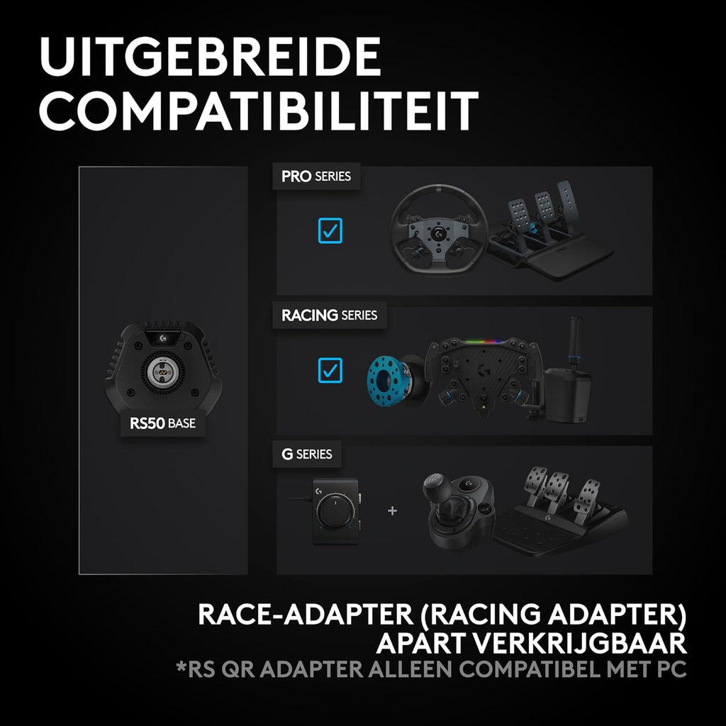Logitech G G923-racestuur en -pedalen, TRUEFORCE tot een force feedback van 1000 Hz, responsief rijden, startregeling voor dubbele koppeling, stuurhoes van echt, voor PS5, PS4, pc, Mac - Zwart