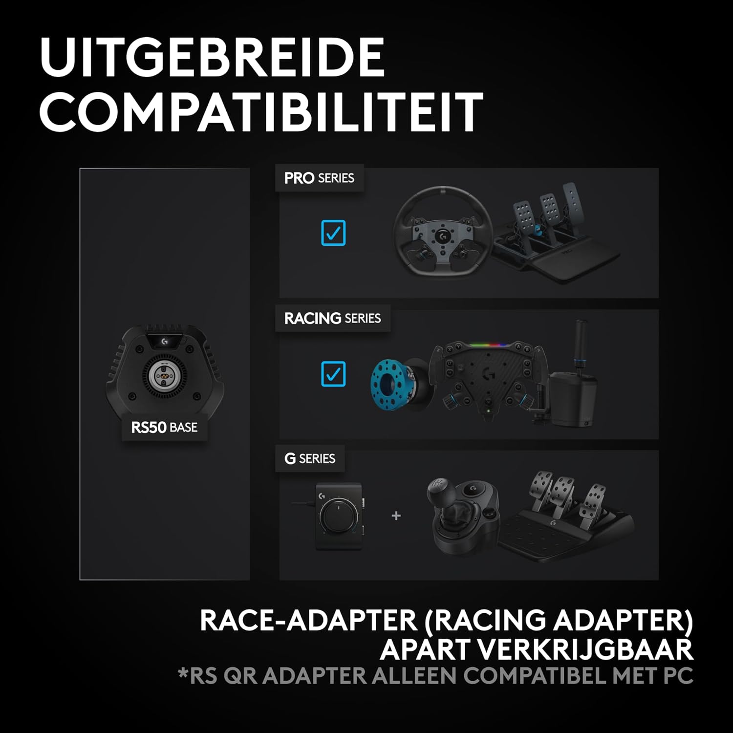 Logitech G G923-racestuur en -pedalen, TRUEFORCE tot een force feedback van 1000 Hz, responsief rijden, startregeling voor dubbele koppeling, stuurhoes van echt, voor PS5, PS4, pc, Mac - Zwart