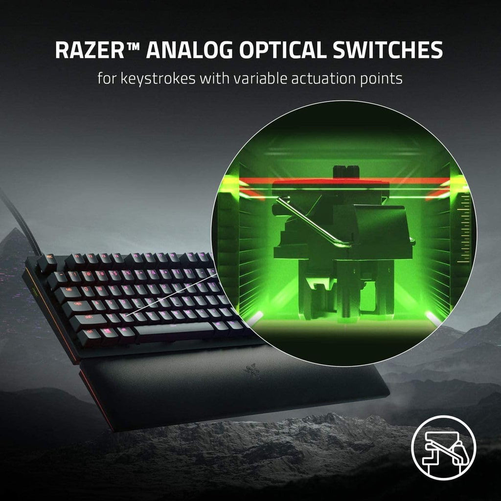 Razer Huntsman Mini (Rode Schakelaar) - Compact 60% gaming toetsenbord (Lineaire Optische Schakelaars, Doubleshot PBT toetskappen, Afneembare USB-C kabel) QWERTY US layout | Zwart