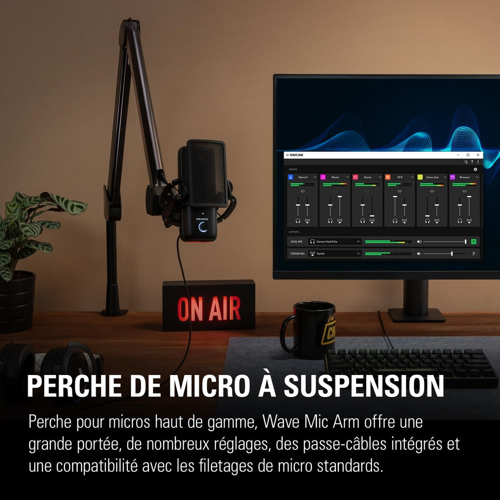 Elgato Wave Mic Arm LP, premium microfoonarm