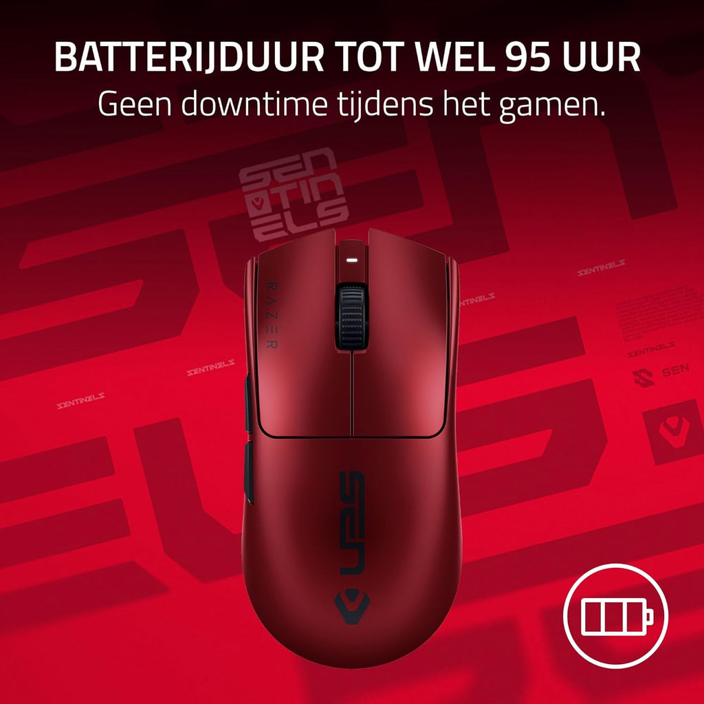 Razer Viper V3 Pro - Ultralichte draadloze Esports Gaming-muis (8K Hz HyperPolling, lichtgewicht van 54 gram, Focus Pro Sensor 35K DPI, draadloze HyperSpeed, batterijlevensduur van 95 uur) Zwart