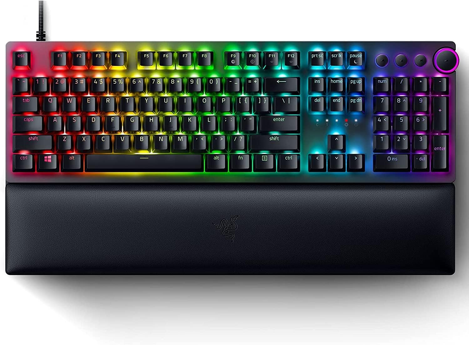 Razer Huntsman Mini (Rode Schakelaar) - Compact 60% gaming toetsenbord (Lineaire Optische Schakelaars, Doubleshot PBT toetskappen, Afneembare USB-C kabel) QWERTY US layout | Zwart