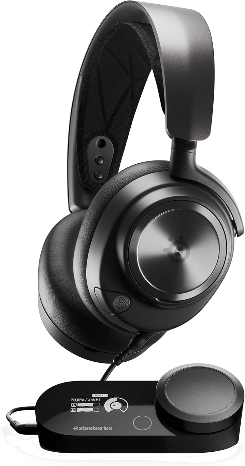 SteelSeries Arctis Nova Pro Wireless gameheadset, aansluiting op meerdere systemen, Neodymiummagneetdrivers, Actieve ruisonderdrukking, Infinity Power System, Xbox Series X|S, Xbox One, Windows 10/11