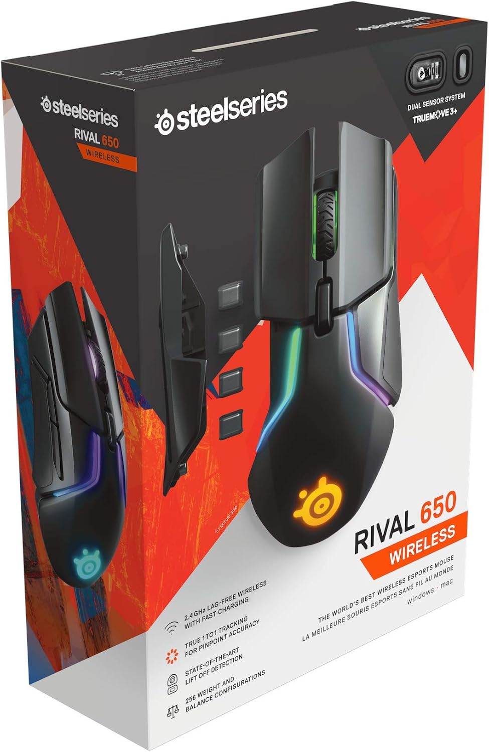 SteelSeries Rival 5 — gamingmuis — FPS, MOBA, MMO, Battle Royale — 18.000 CPI TrueMove Air optische sensor — 9 programmeerbare knoppen — 85 g competitief gewicht, zwart