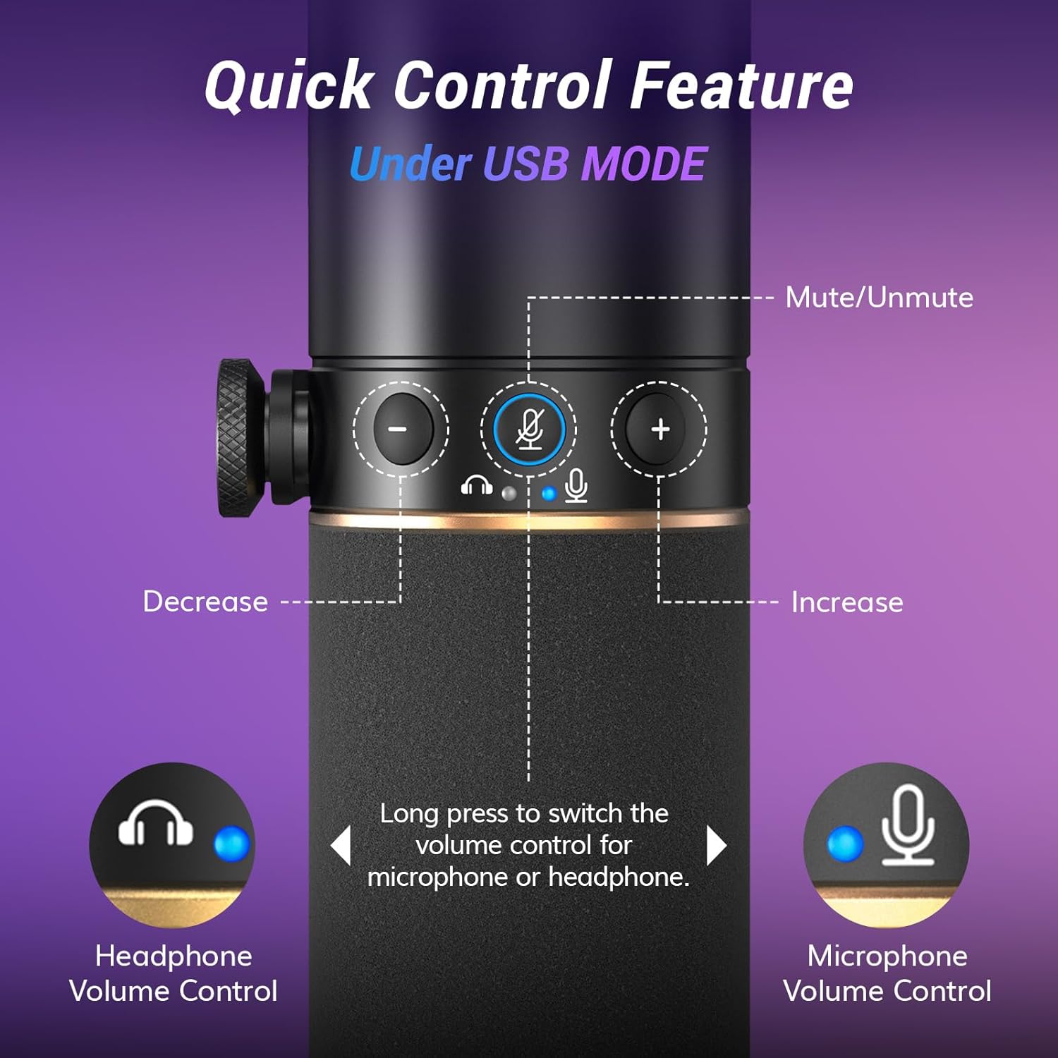 TONOR USB/XLR Microfoon,