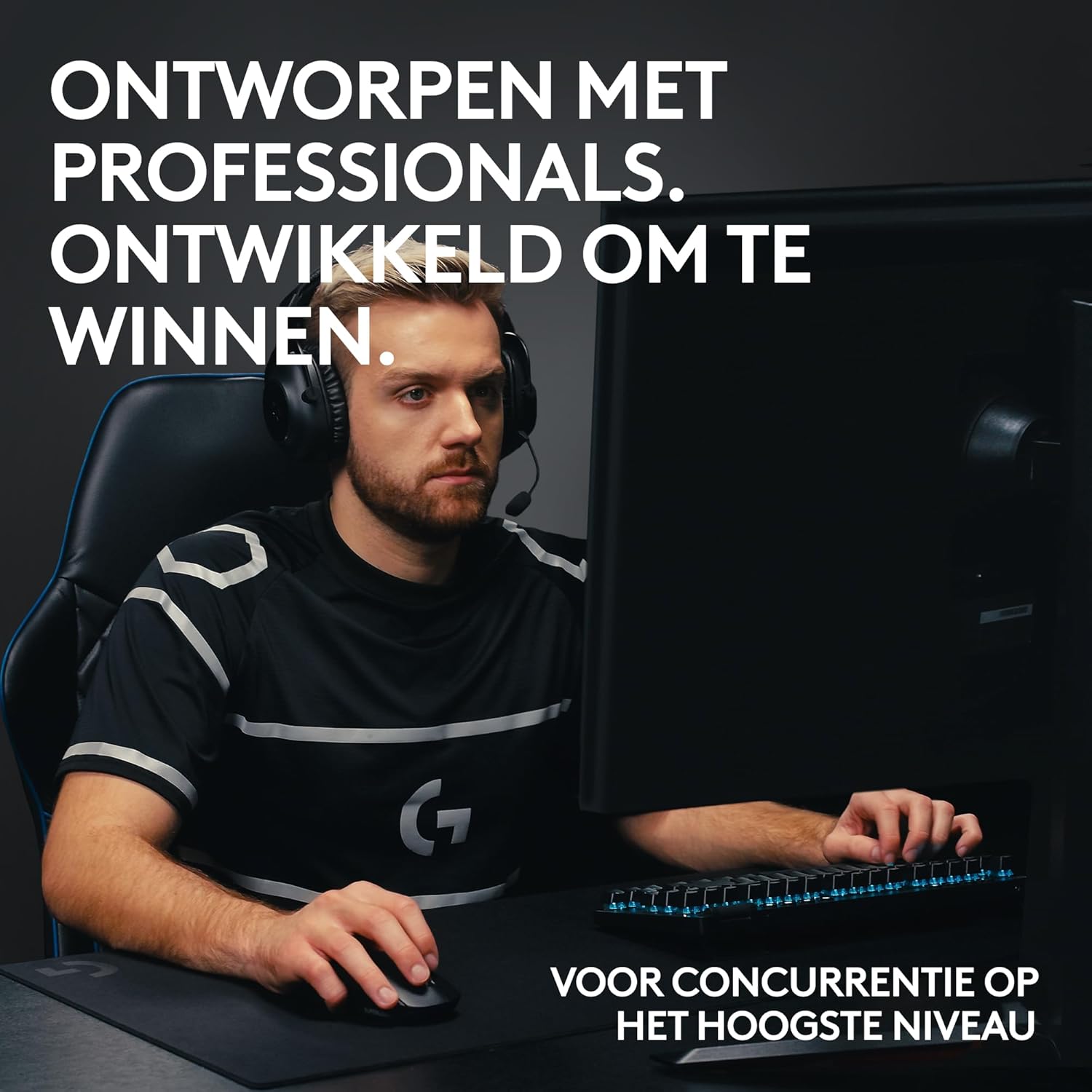 Logitech G PRO Mechanisch gamingtoetsenbord, uiterst draagbaar ontwerp zonder numpad, afneembare micro-USB-kabel, verlichte toetsen met LIGHTSYNC RGB met 16,8M kleuren, QWERTY US INTL, PC/Mac - Zwart