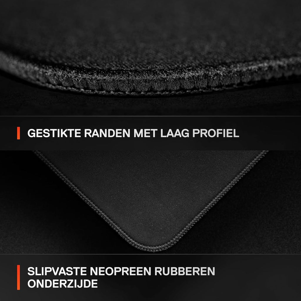 SteelSeries QcK XL Performance Speed-gamingmuismat - Voor soepele muisbewegingen - Gestikte rand met laag profiel - Slipvaste neopreen rubberen onderzijde - 900x400 mm - FPS, MOBA's, RTS, MMO