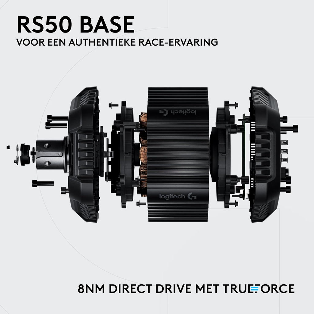 Logitech G G923-racestuur en -pedalen, TRUEFORCE tot een force feedback van 1000 Hz, responsief rijden, startregeling voor dubbele koppeling, stuurhoes van echt, voor PS5, PS4, pc, Mac - Zwart