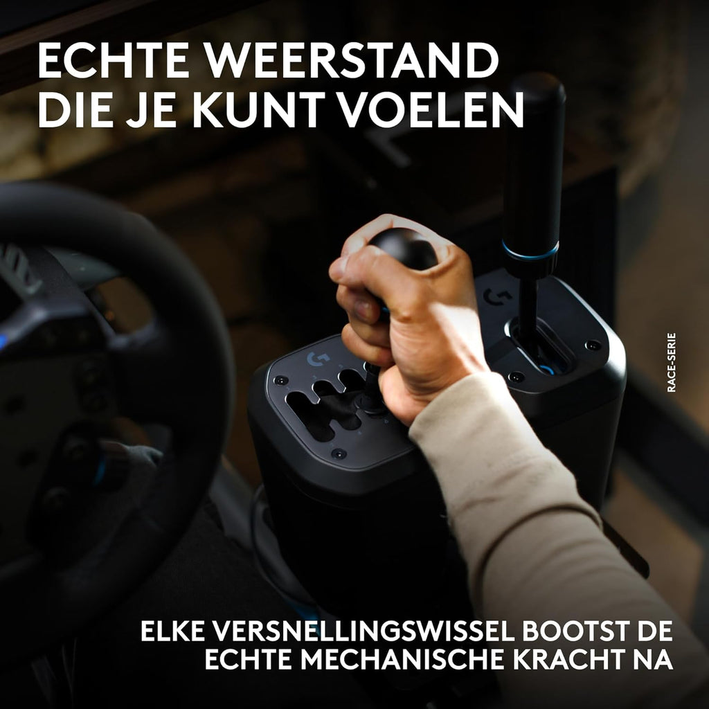 Logitech G RS H-SHIFTER - Levier de vitesses de simulation de course compatible avec les bases de volant de course PRO et RS50 pour consoles PlayStation 5, PS4, Xbox-Series X|S, Xbox-One et PC - Noir