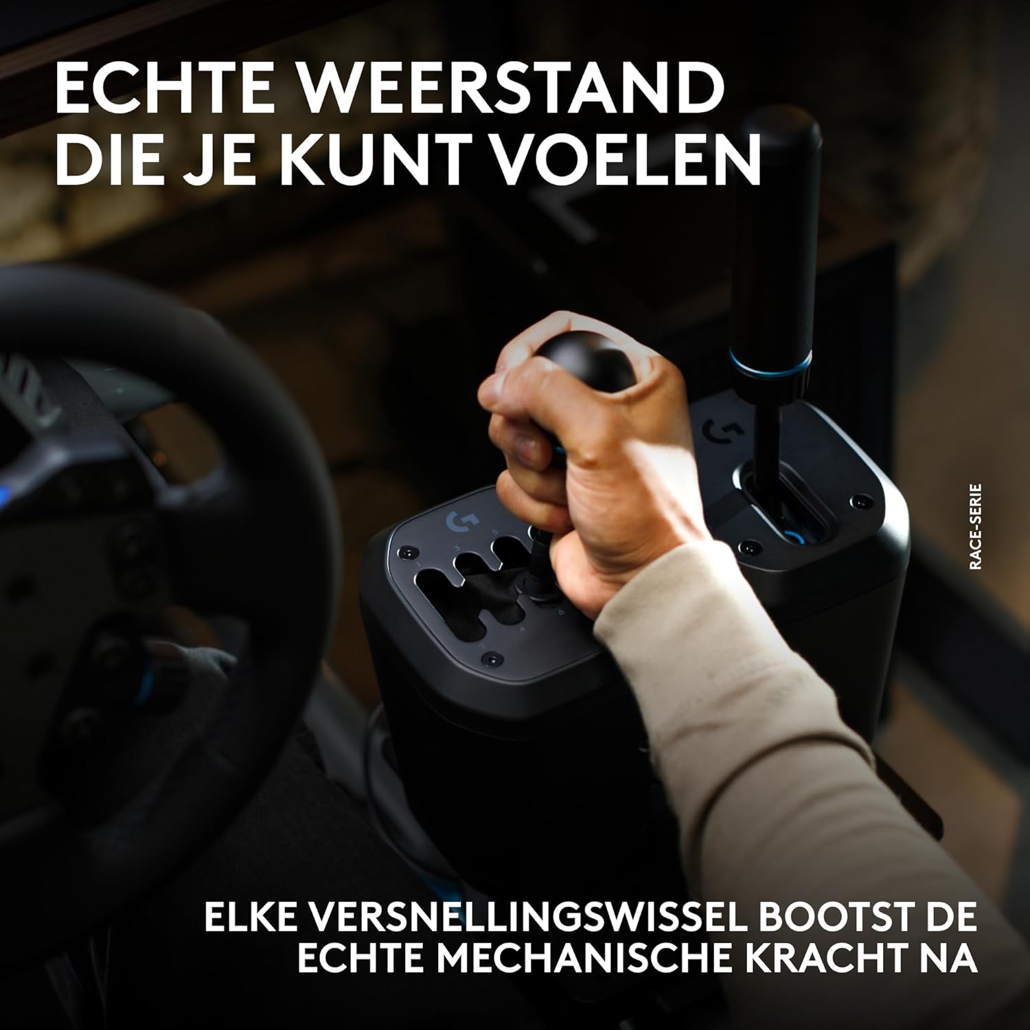 Logitech G RS H-SHIFTER - Levier de vitesses de simulation de course compatible avec les bases de volant de course PRO et RS50 pour consoles PlayStation 5, PS4, Xbox-Series X|S, Xbox-One et PC - Noir