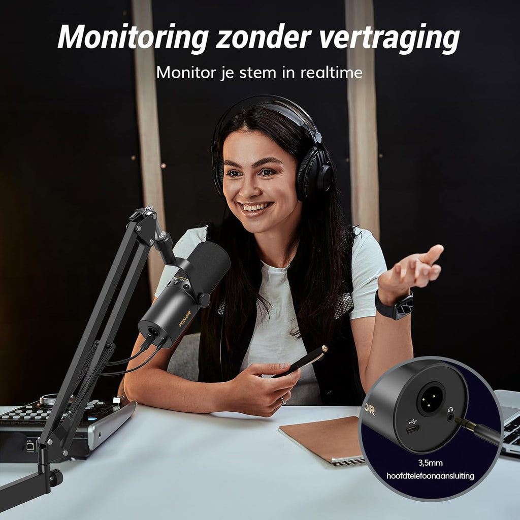 TONOR USB/XLR Microfoon,