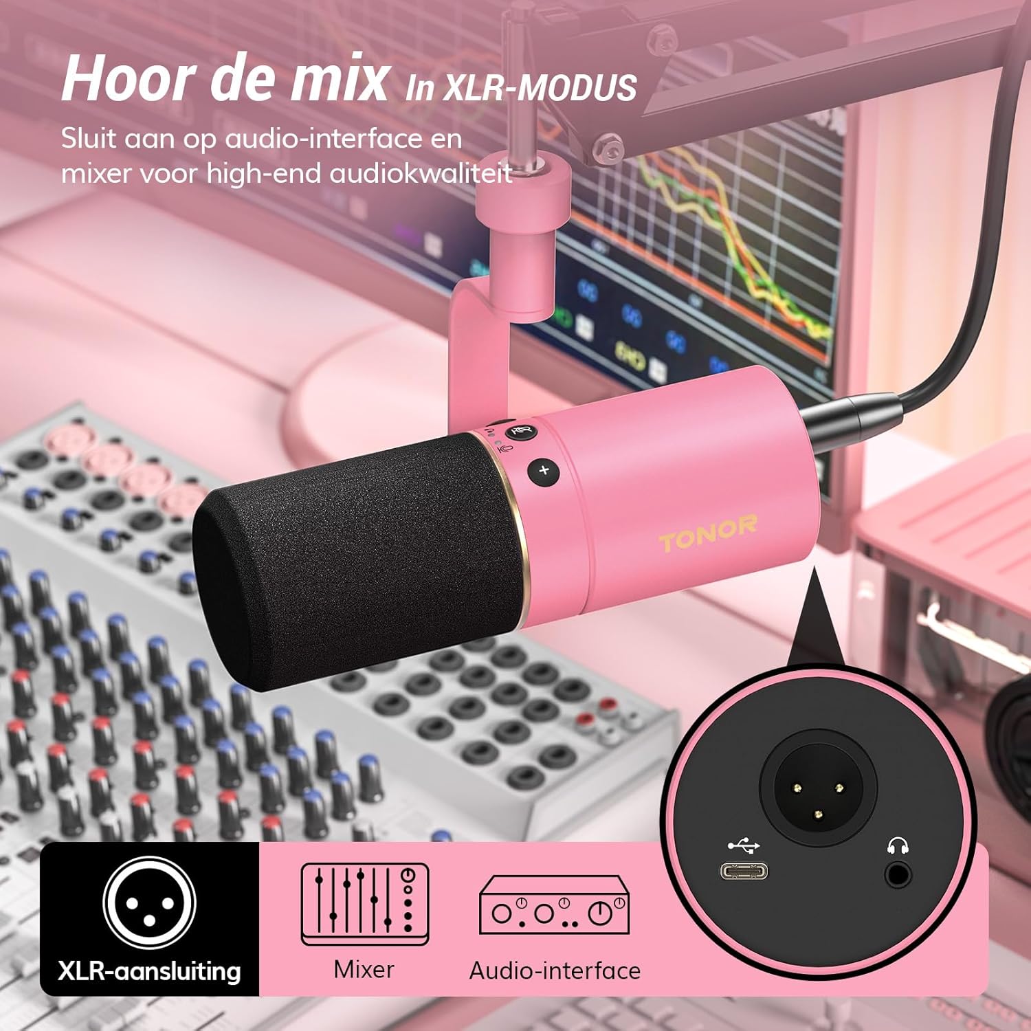 TONOR USB/XLR Microfoon,