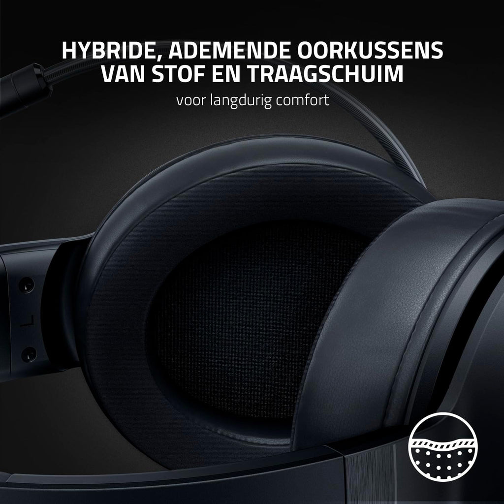 Razer Kraken V4 - Draadloze Gaming Headset (3 Modes Connectiviteit, TriForce 40mm Drivers, 9-Zone RGB Earcup Verlichting, Mix & Volume aanpassingen, THX Spatial Audio) Zwart