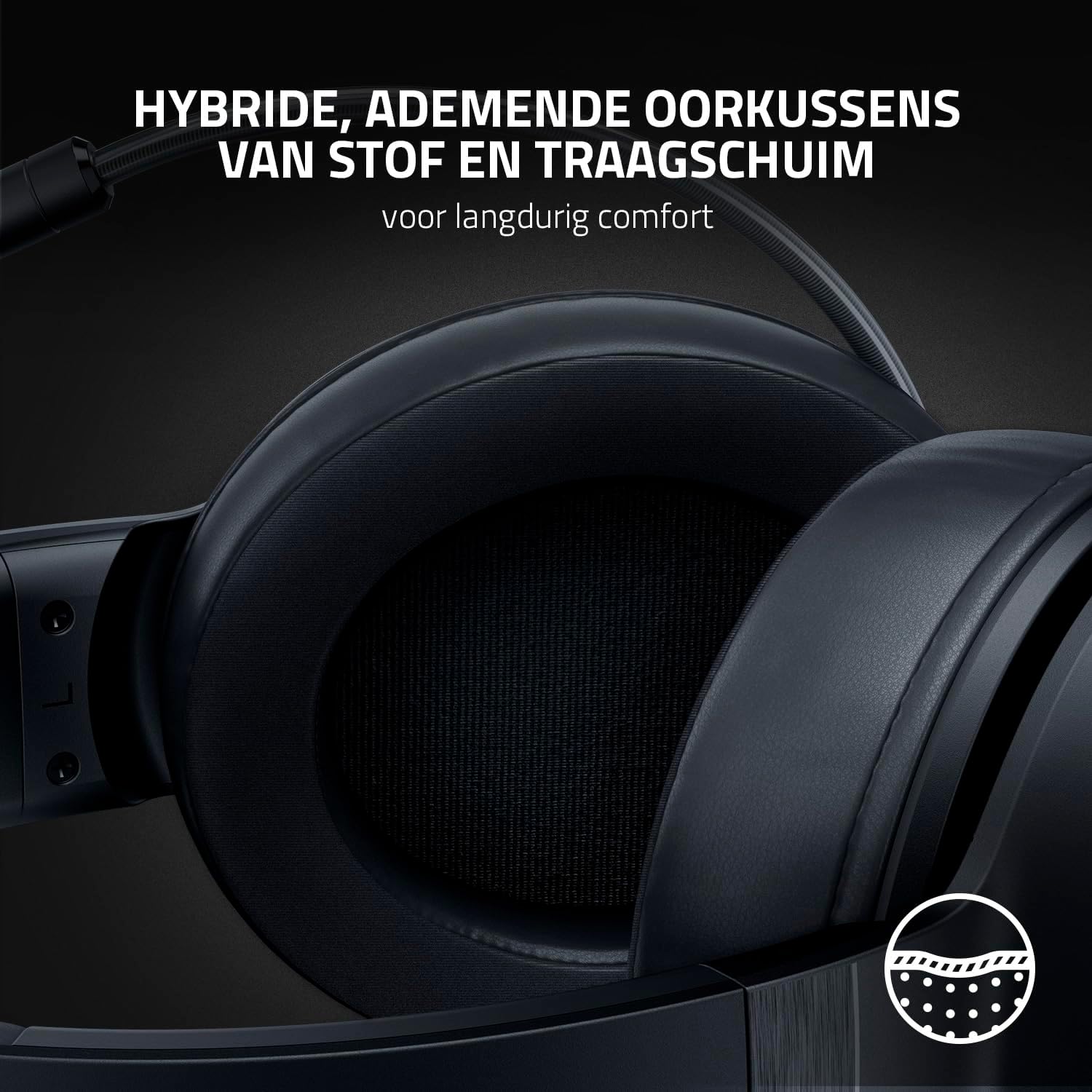 Razer Kraken V4 - Draadloze Gaming Headset (3 Modes Connectiviteit, TriForce 40mm Drivers, 9-Zone RGB Earcup Verlichting, Mix & Volume aanpassingen, THX Spatial Audio) Zwart