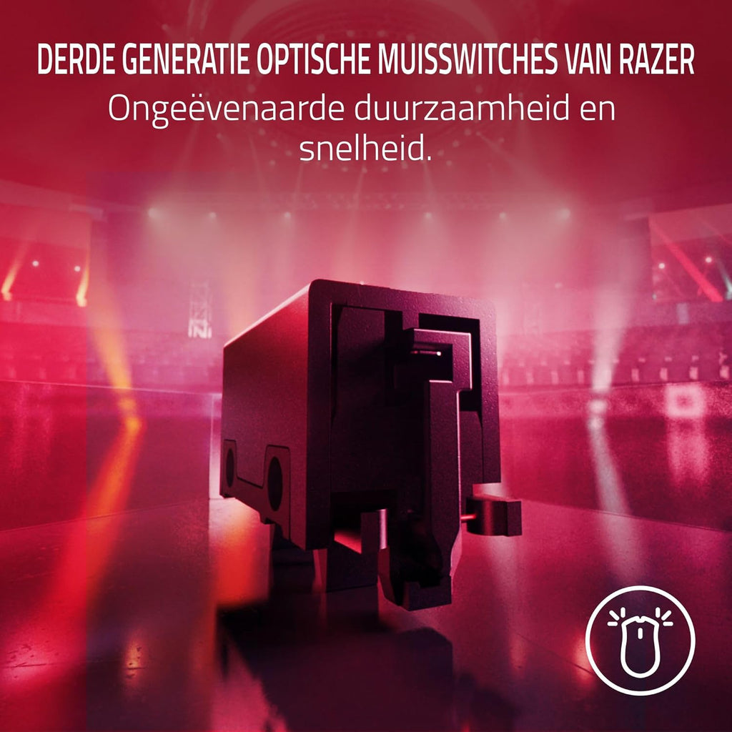 Razer Viper V3 Pro - Ultralichte draadloze Esports Gaming-muis (8K Hz HyperPolling, lichtgewicht van 54 gram, Focus Pro Sensor 35K DPI, draadloze HyperSpeed, batterijlevensduur van 95 uur) Zwart