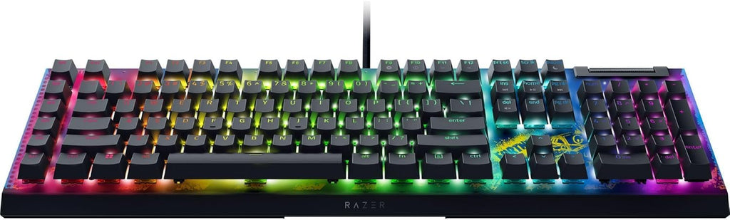 Razer BlackWidow V4 - Mechanisch gaming toetsenbord met Chroma RGB (Mechanische Razer gele schakelaars, 6 speciale macro toetsen, Doubleshot ABS keycaps) QWERTY US Layout | Zwart