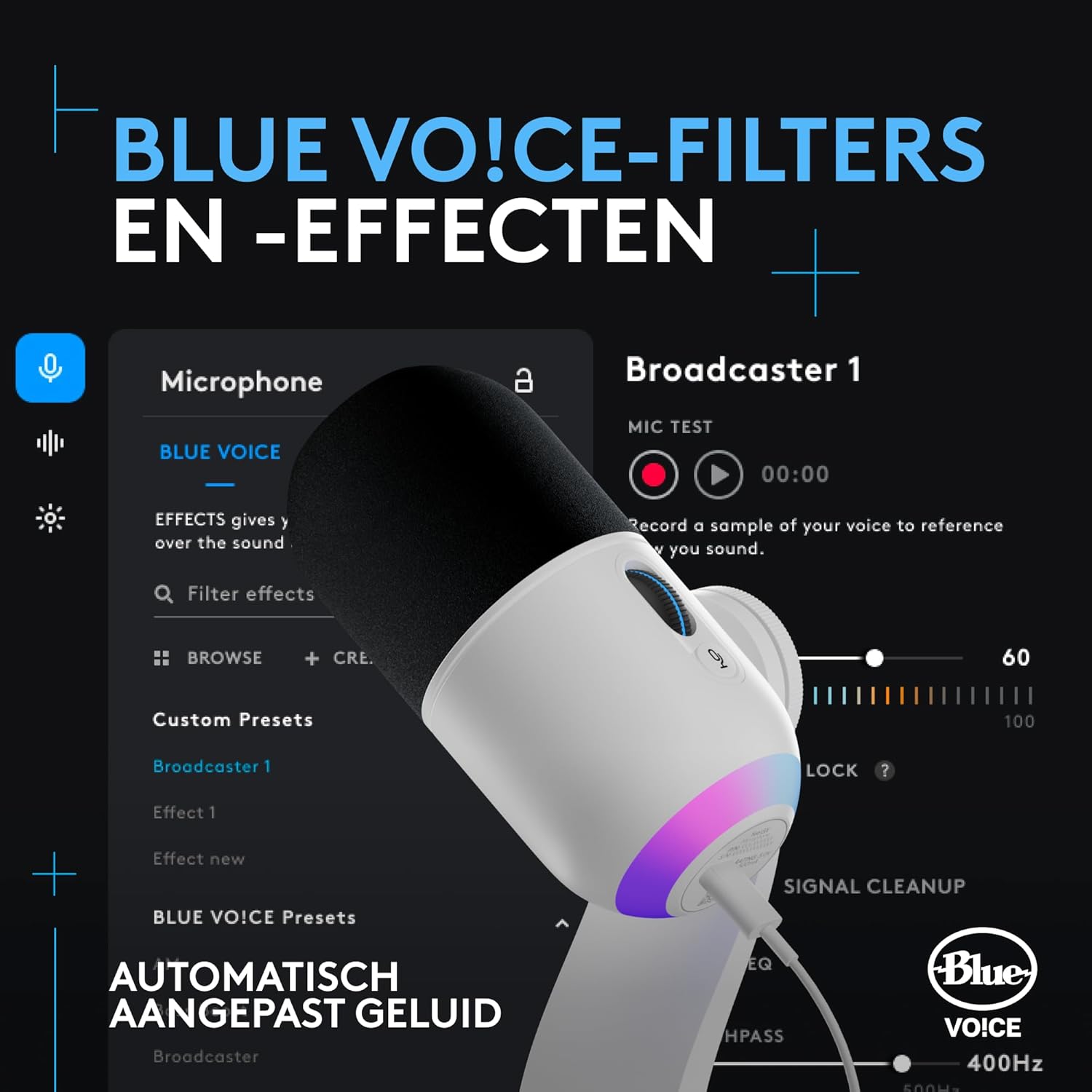 Logitech G Yeti GX Dynamic RGB-gamingmicrofoon met LIGHTSYNC, USB-microfoon voor streamen, supercardioïde, plug-and-play met USB voor pc/Mac - Zwart