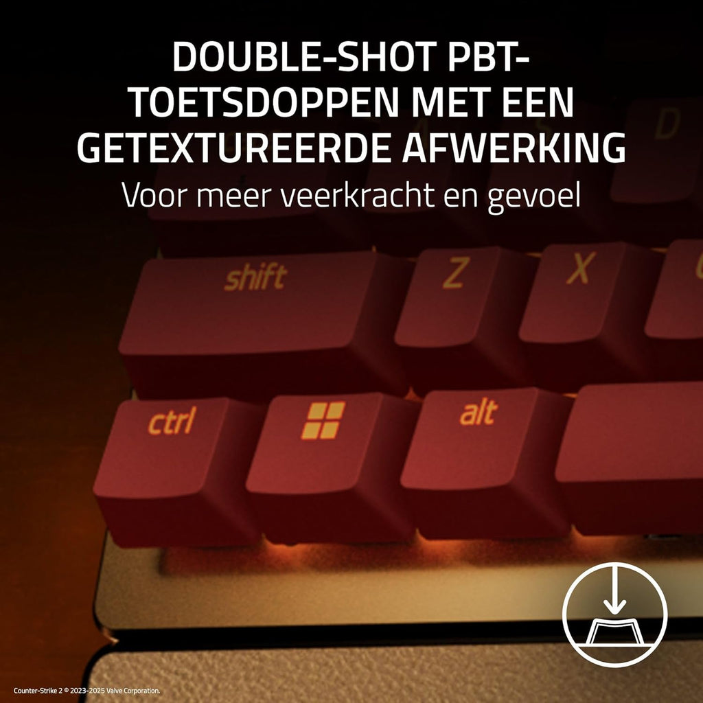 Razer Huntsman V3 Pro Tenkeyless Counter-Strike 2 Dragon Lore - Analogue optical TKL e-sports PC keyboard without numeric keypad - Snap Tap - Rapid Trigger - QWERTY US layout | Dragon Lore
