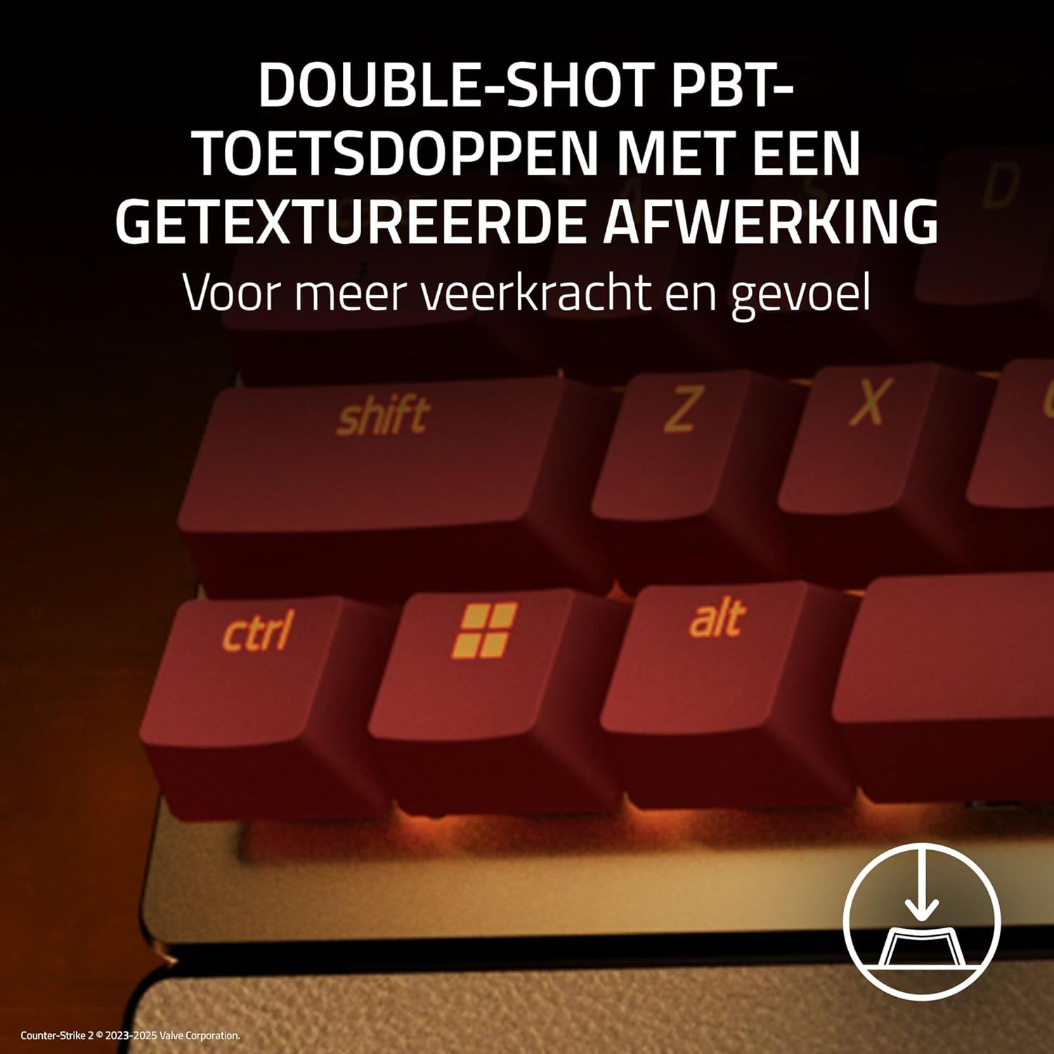 Razer Huntsman V3 Pro Tenkeyless Counter-Strike 2 Dragon Lore - Analogue optical TKL e-sports PC keyboard without numeric keypad - Snap Tap - Rapid Trigger - QWERTY US layout | Dragon Lore