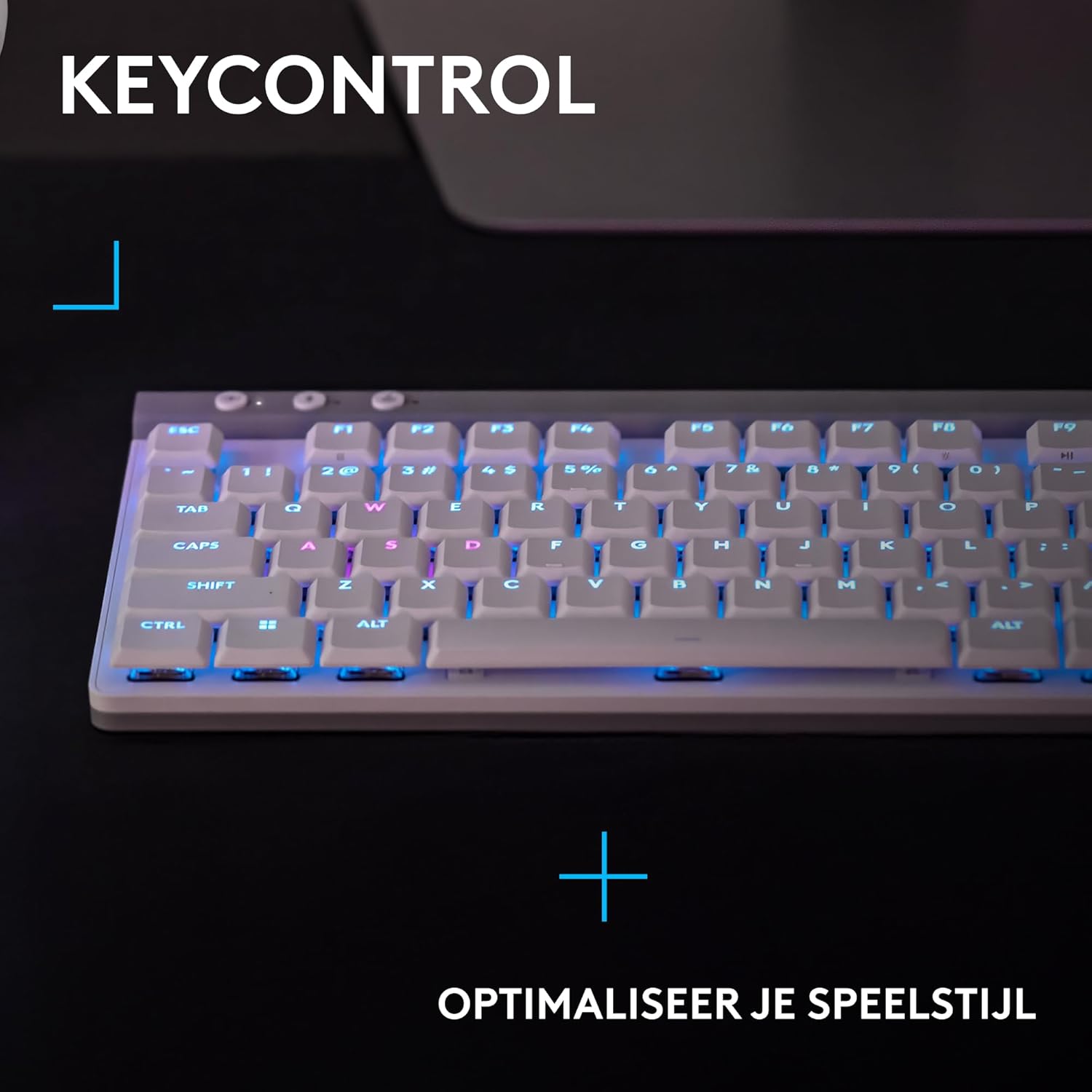 Logitech G G515 LIGHTSPEED TKL Laag profiel draadloos gamingtoetsenbord, LIGHTSYNC RGB, Thin Tenkeyless-ontwerp, PBT toetskappen, tactiele mechanische schakelaars, US International QWERTY - Zwart