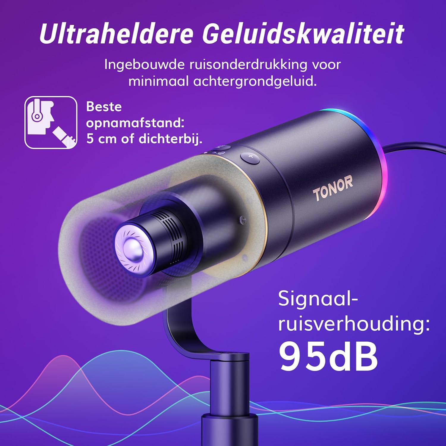 TONOR USB/XLR Microfoon,