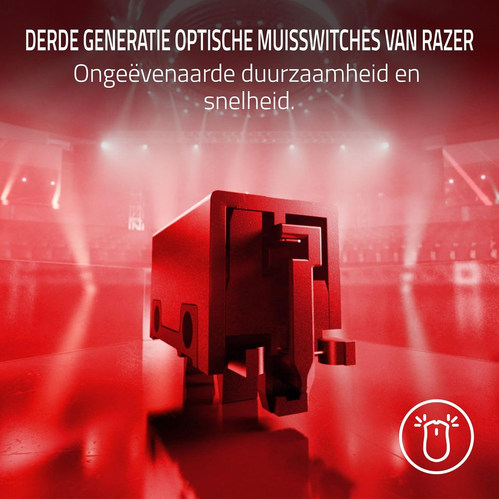 Razer Viper V3 Pro - Ultralichte draadloze Esports Gaming-muis (8K Hz HyperPolling, lichtgewicht van 54 gram, Focus Pro Sensor 35K DPI, draadloze HyperSpeed, batterijlevensduur van 95 uur) Zwart