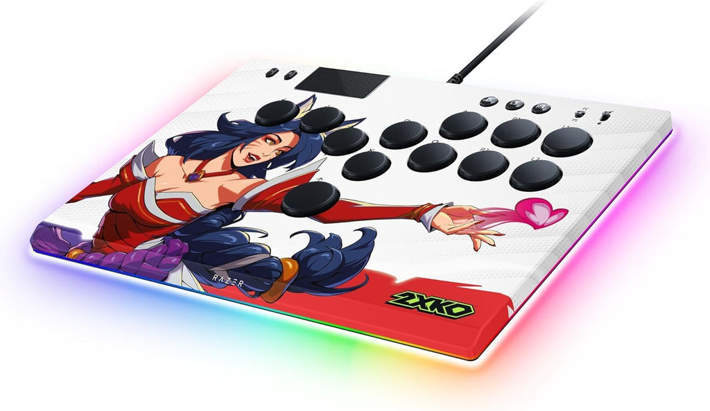Razer Kitsune - Optische arcadecontroller met knoppen voor PS5 en pc (Nauwkeurige knopindeling met vier bewegingsrichtingen, Lage lineaire optische switches van Razer, Dun en draagbaar ontwerp) Zwart