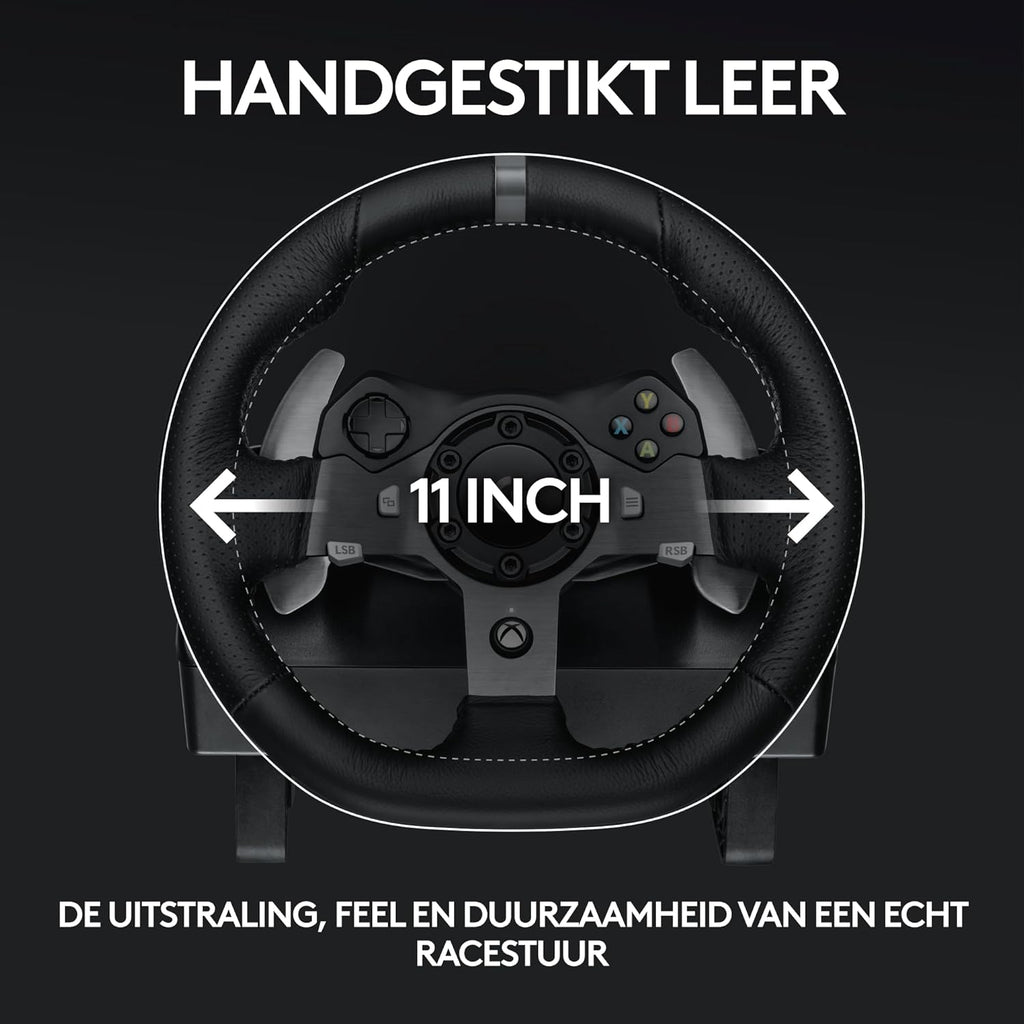 Logitech G G29 SE Driving Force-racestuur en -pedalen, forcefeedback, echt leer + Logitech G Driving Force-versnellingspook - Voor PS5, PS4 en pc, Mac - Black