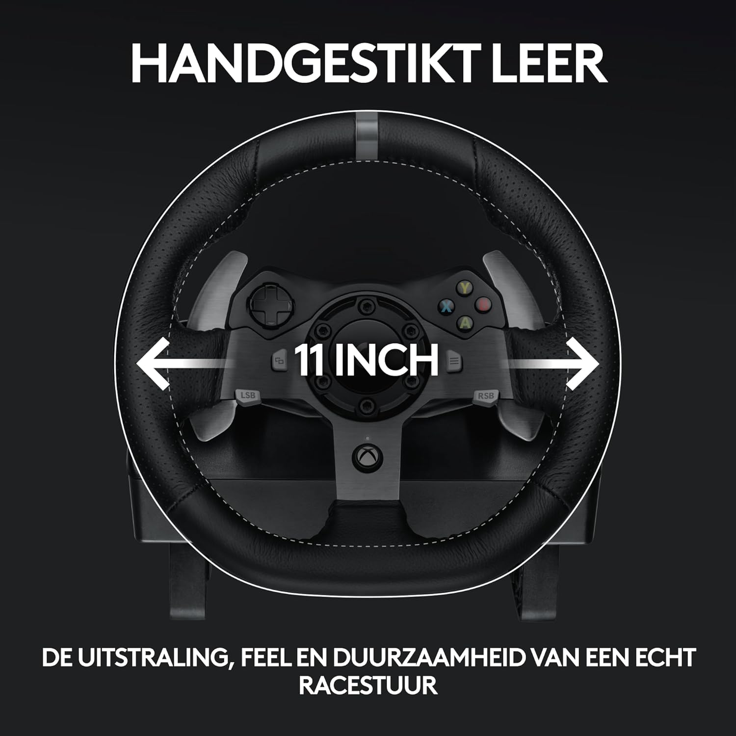 Logitech G G29 SE Driving Force-racestuur en -pedalen, forcefeedback, echt leer + Logitech G Driving Force-versnellingspook - Voor PS5, PS4 en pc, Mac - Black