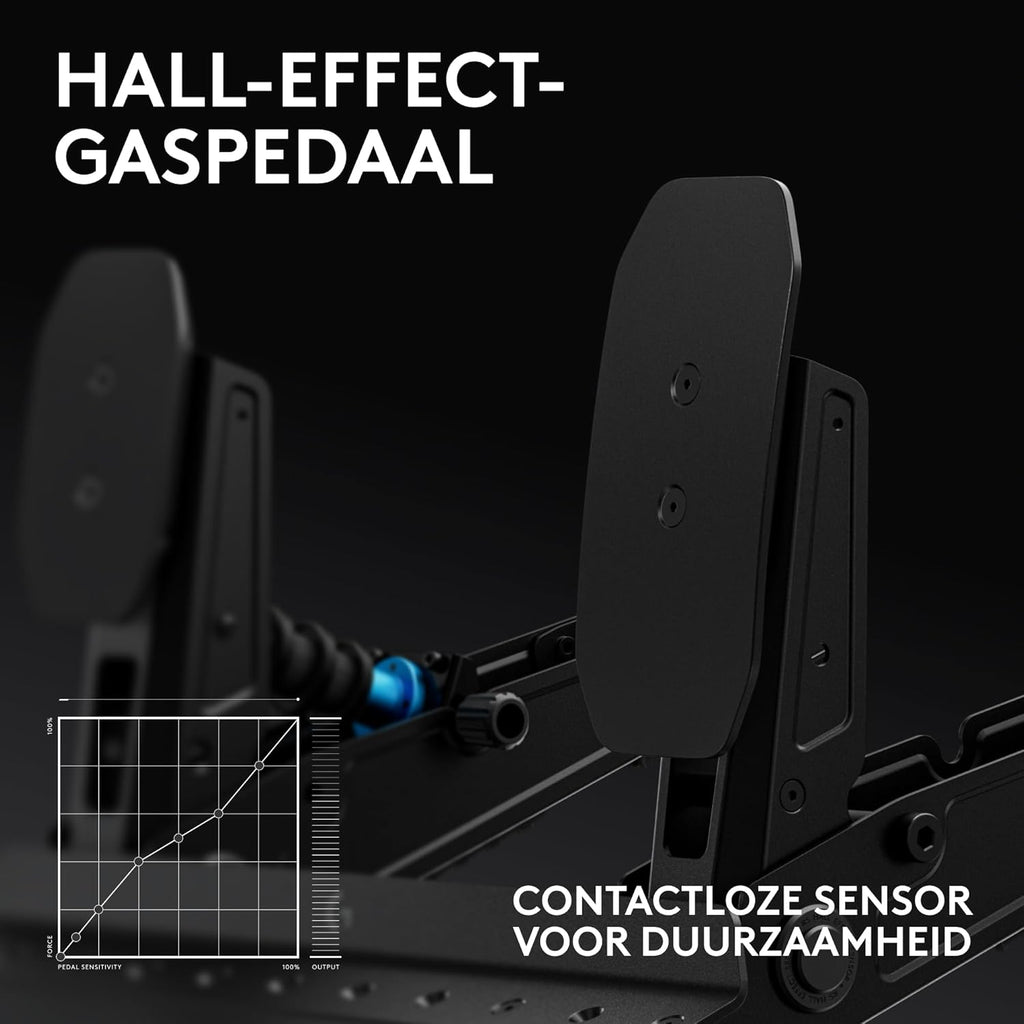 Logitech G G923-racestuur en -pedalen, TRUEFORCE tot een force feedback van 1000 Hz, responsief rijden, startregeling voor dubbele koppeling, stuurhoes van echt, voor PS5, PS4, pc, Mac - Zwart