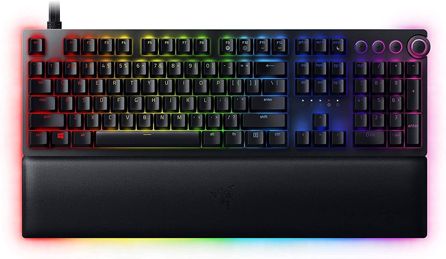 Razer Huntsman Mini (Rode Schakelaar) - Compact 60% gaming toetsenbord (Lineaire Optische Schakelaars, Doubleshot PBT toetskappen, Afneembare USB-C kabel) QWERTY US layout | Zwart