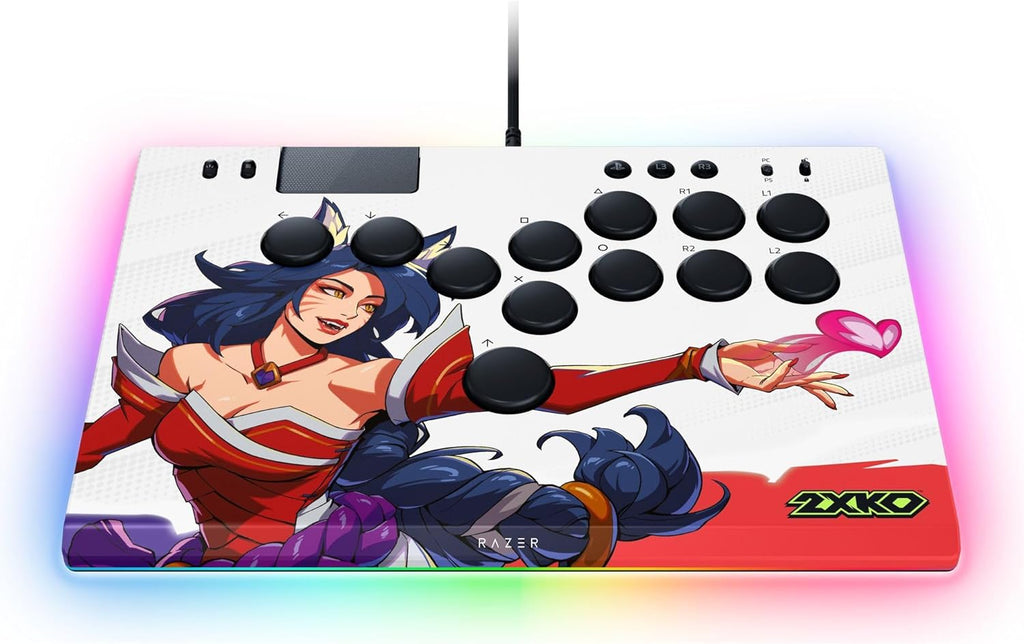 Razer Kitsune - Optische arcadecontroller met knoppen voor PS5 en pc (Nauwkeurige knopindeling met vier bewegingsrichtingen, Lage lineaire optische switches van Razer, Dun en draagbaar ontwerp) Zwart
