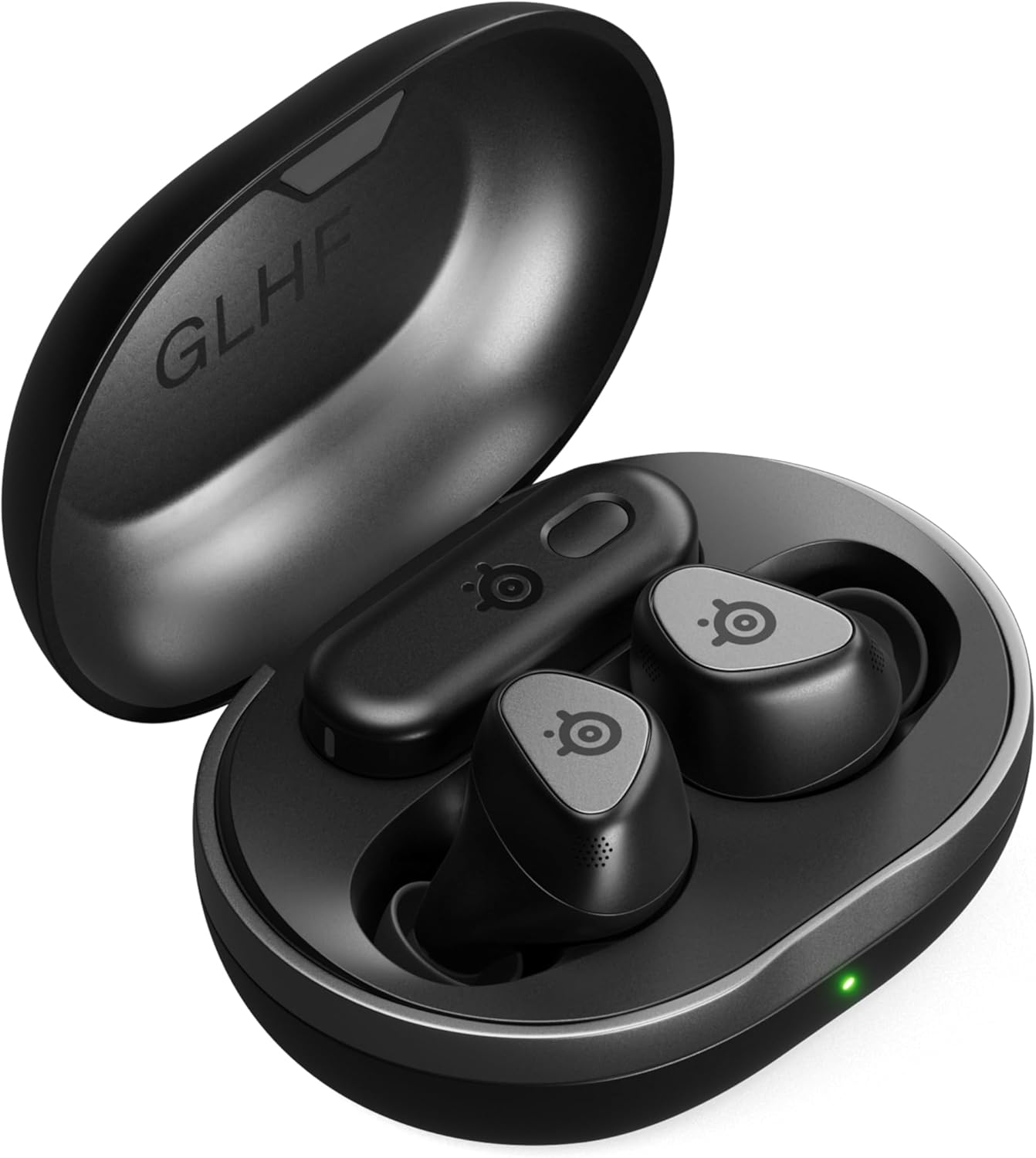 SteelSeries Arctis GameBuds™ voor Xbox - Draadloze gamingoordopjes - 2,4-GHz + BT5.3 - ANC/Transparency-modus - IP55-waterbestendigheid - 40 uur accuduur - Draadloos opladen - Xbox,PS5,pc,mobiel-Zwart