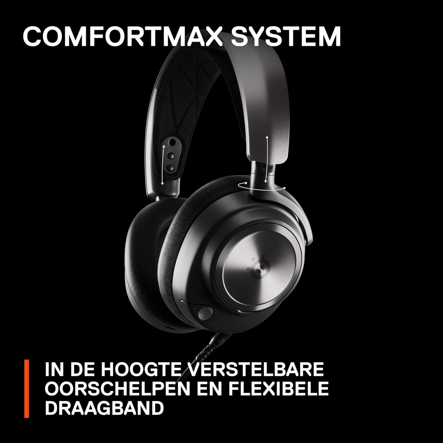 SteelSeries Arctis Nova Pro Wireless gameheadset, aansluiting op meerdere systemen, Neodymiummagneetdrivers, Actieve ruisonderdrukking, Infinity Power System, Xbox Series X|S, Xbox One, Windows 10/11