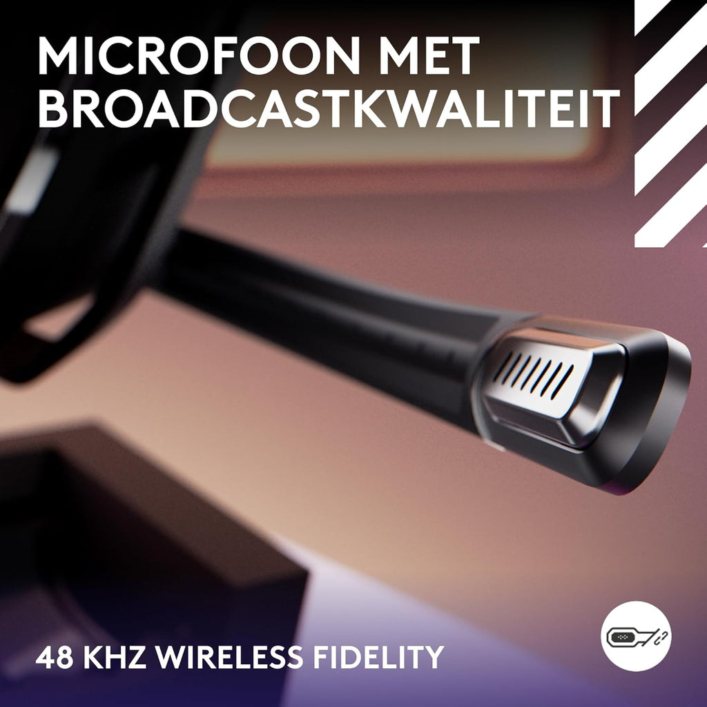 Logitech G Astro A50 X LIGHTSPEED trådlöst spelheadset + batteriladdare, PRO-G GRAPHENE, PLAYSYNC för Xbox Series X|S + PS5 + PC/Mac, Nintendo Switch 2, Bluetooth, HDMI 2.1 Passthru - Vit