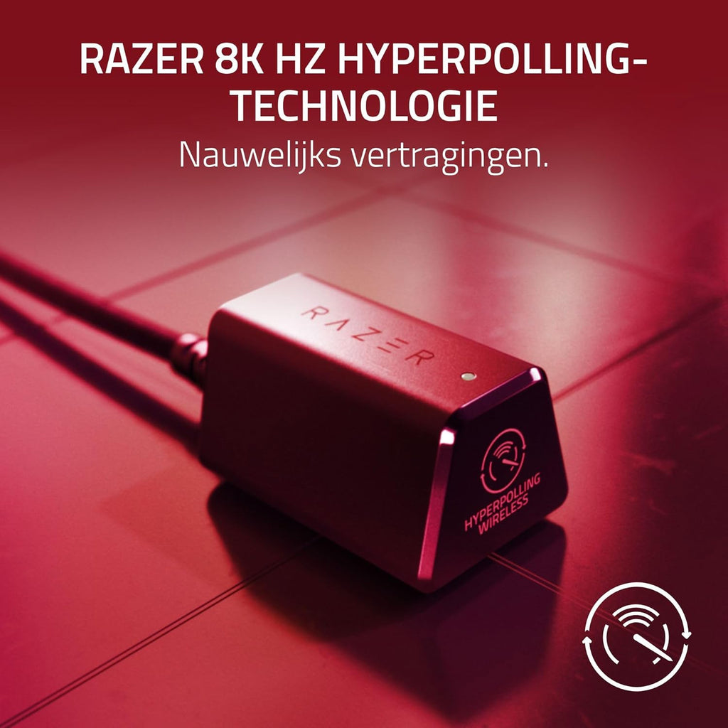 Razer Viper V3 Pro - Ultralichte draadloze Esports Gaming-muis (8K Hz HyperPolling, lichtgewicht van 54 gram, Focus Pro Sensor 35K DPI, draadloze HyperSpeed, batterijlevensduur van 95 uur) Zwart
