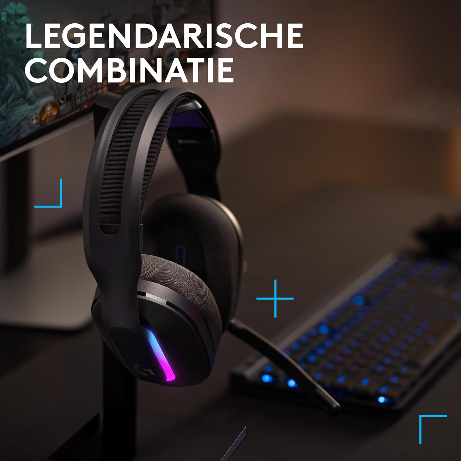 Logitech G G515 LIGHTSPEED TKL Laag profiel draadloos gamingtoetsenbord, LIGHTSYNC RGB, Thin Tenkeyless-ontwerp, PBT toetskappen, tactiele mechanische schakelaars, US International QWERTY - Zwart