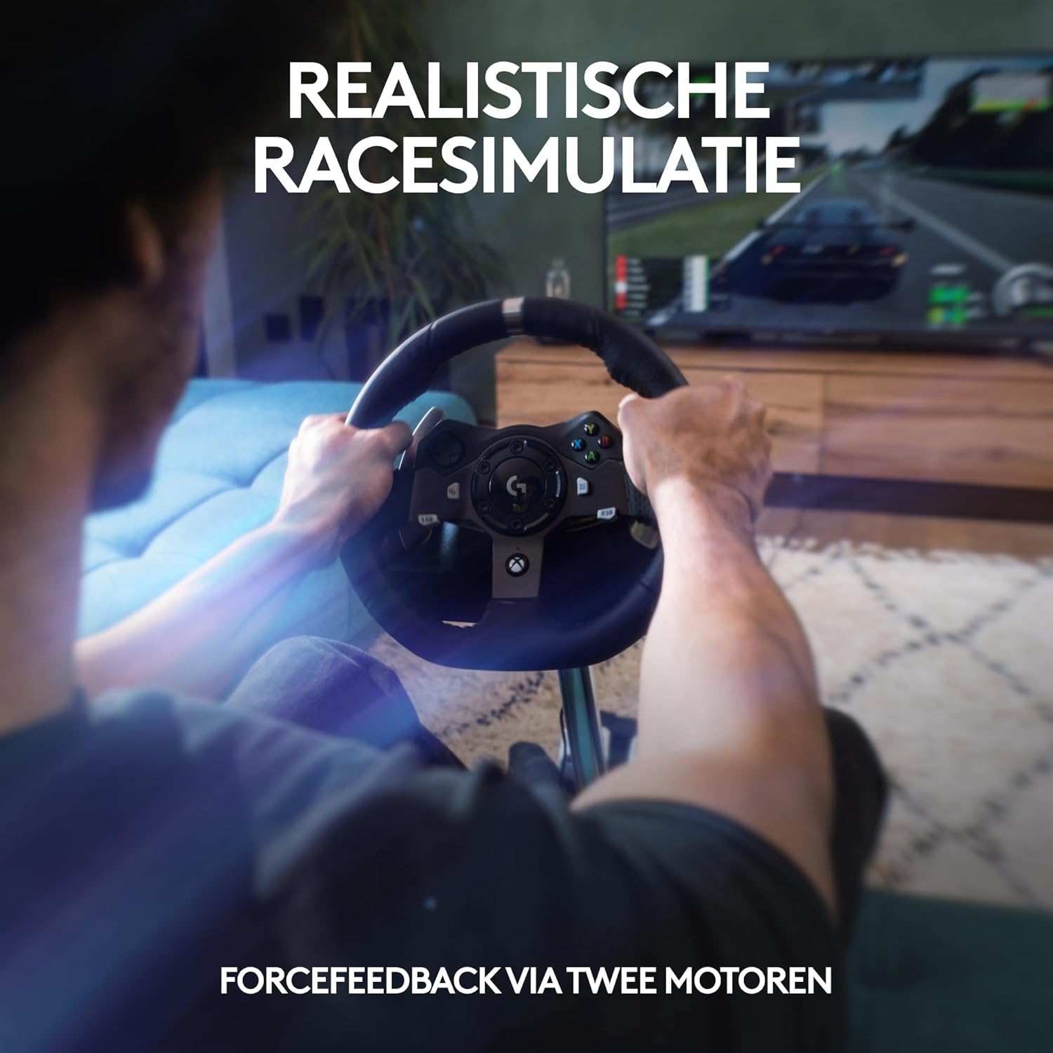 Logitech G G29 SE Driving Force-racestuur en -pedalen, forcefeedback, echt leer + Logitech G Driving Force-versnellingspook - Voor PS5, PS4 en pc, Mac - Black
