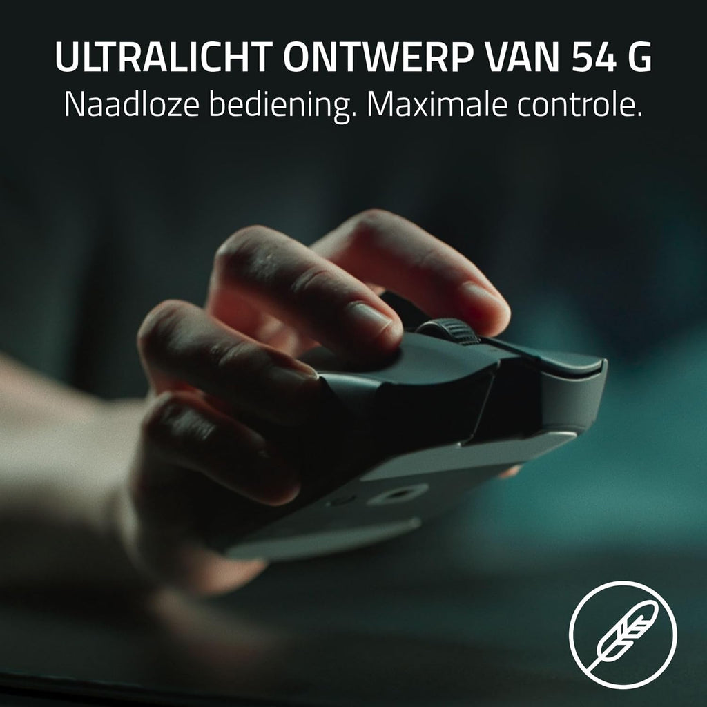 Razer Viper V3 Pro - Ultralichte draadloze Esports Gaming-muis (8K Hz HyperPolling, lichtgewicht van 54 gram, Focus Pro Sensor 35K DPI, draadloze HyperSpeed, batterijlevensduur van 95 uur) Zwart