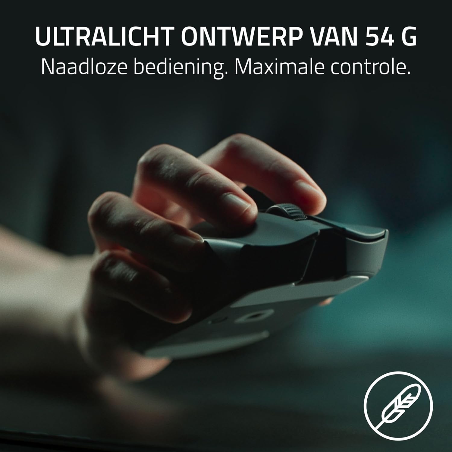 Razer Viper V3 Pro - Ultralichte draadloze Esports Gaming-muis (8K Hz HyperPolling, lichtgewicht van 54 gram, Focus Pro Sensor 35K DPI, draadloze HyperSpeed, batterijlevensduur van 95 uur) Zwart