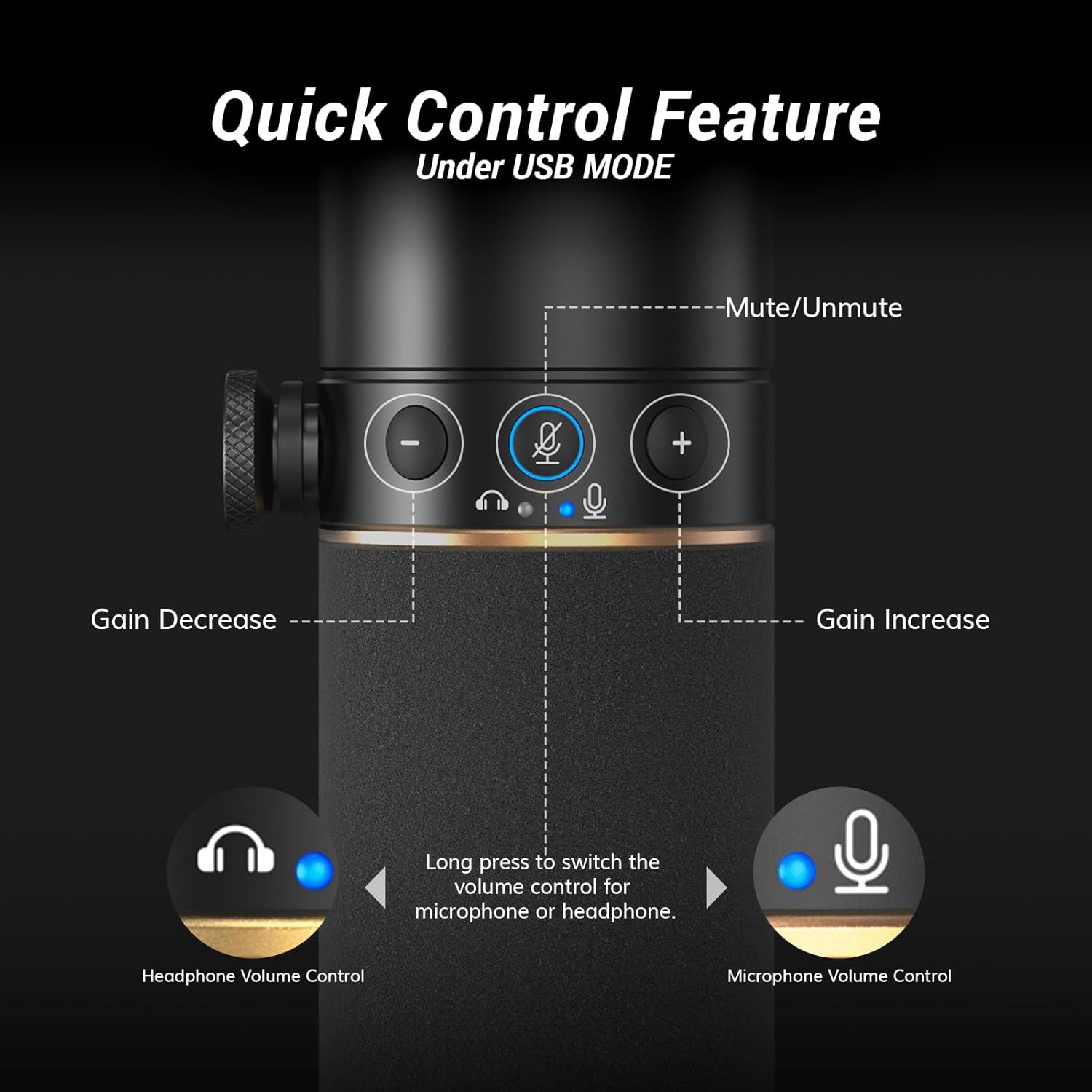 TONOR USB/XLR Microfoon,