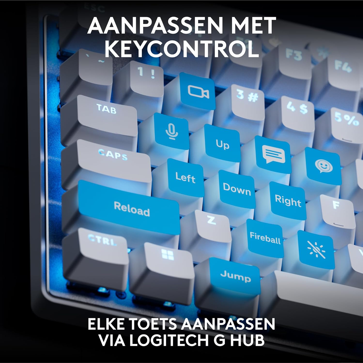 Logitech G PRO Mechanisch gamingtoetsenbord, uiterst draagbaar ontwerp zonder numpad, afneembare micro-USB-kabel, verlichte toetsen met LIGHTSYNC RGB met 16,8M kleuren, QWERTY US INTL, PC/Mac - Zwart