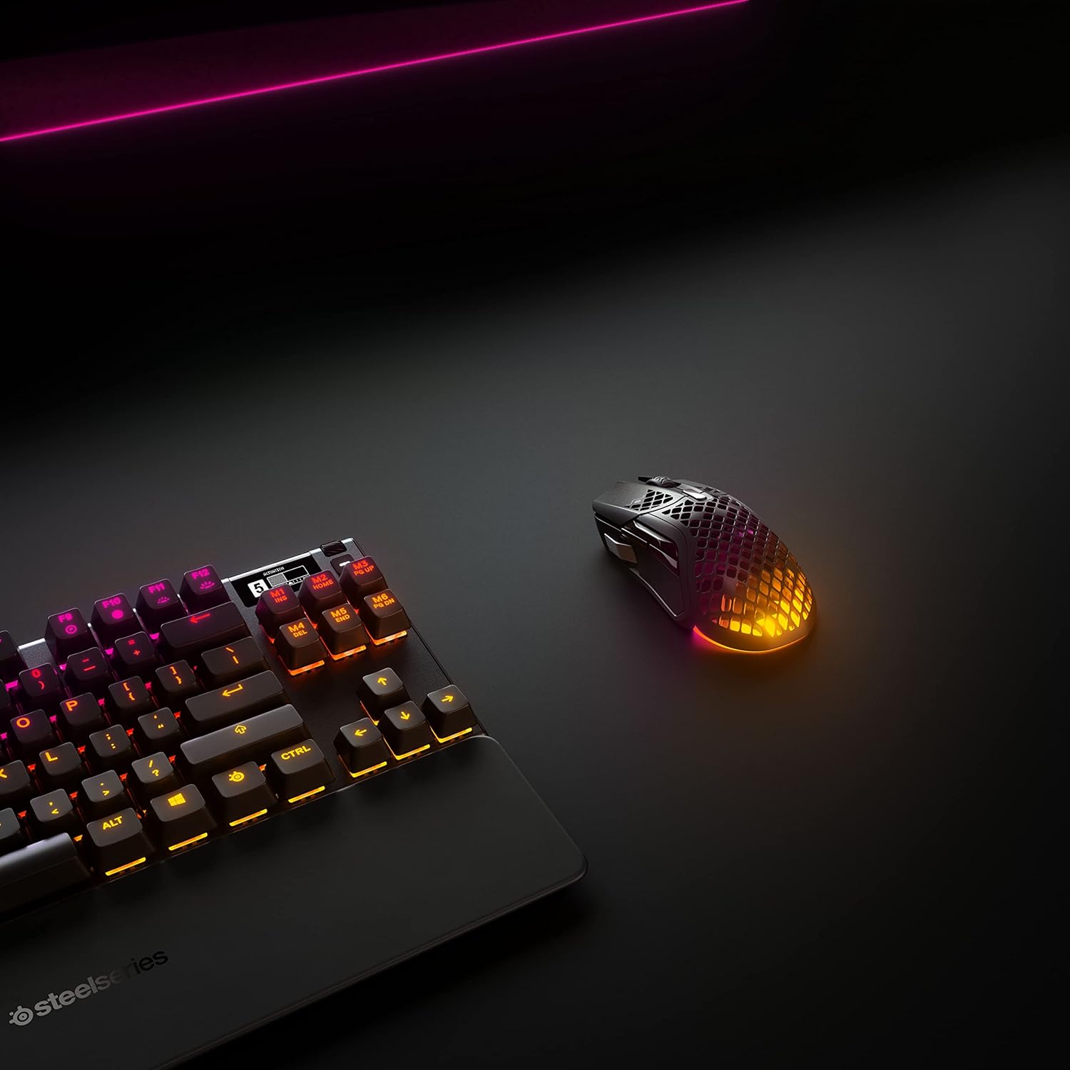 SteelSeries Aerox 3 - Geperforeerde RGB-gamingmuis - Ultralicht waterbestendig ontwerp - 8,500 DPI TrueMove Core optische sensor - Snow
