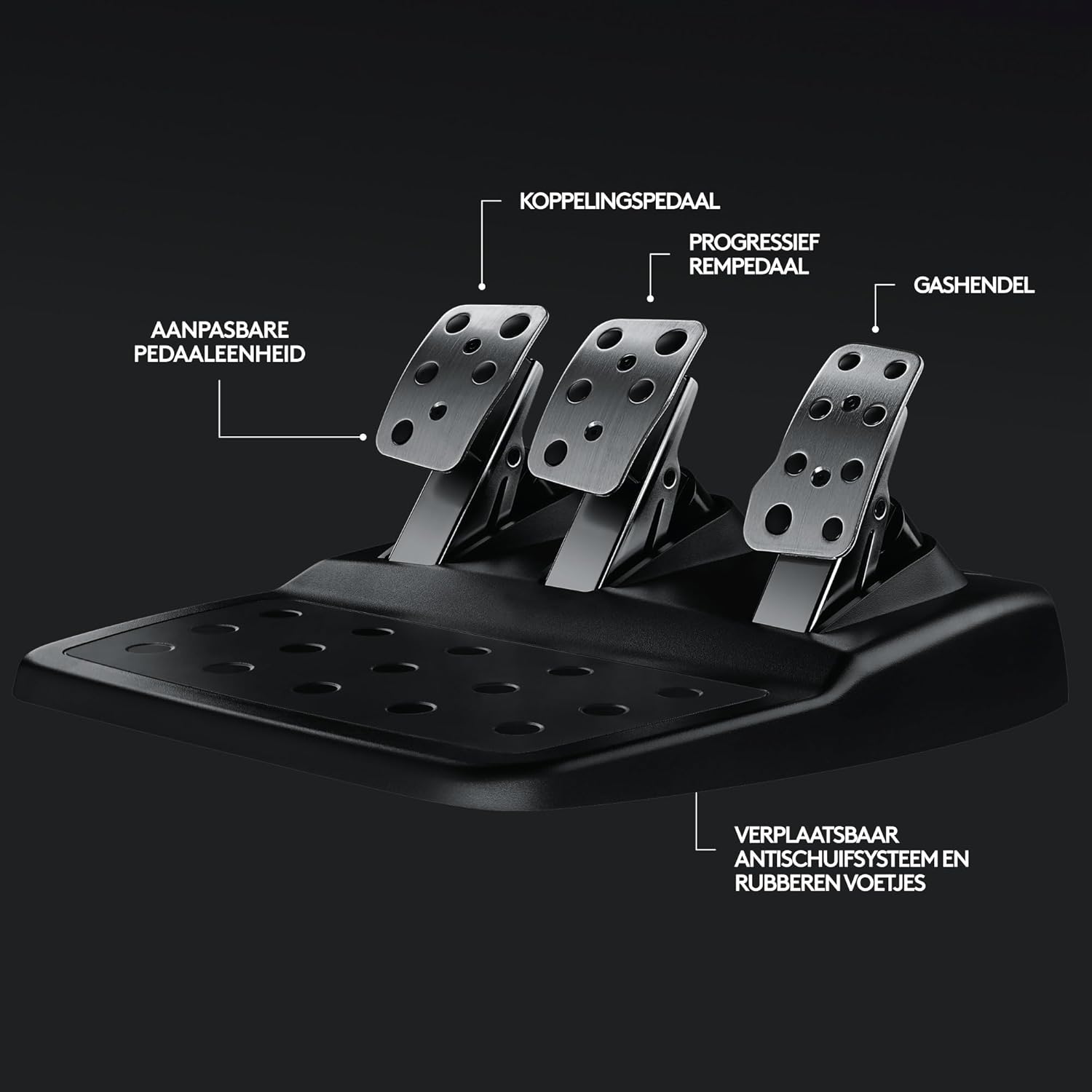 Logitech G G29 SE Driving Force-racestuur en -pedalen, forcefeedback, echt leer + Logitech G Driving Force-versnellingspook - Voor PS5, PS4 en pc, Mac - Black