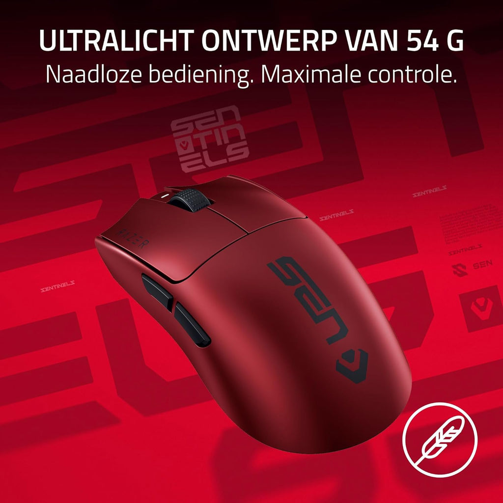 Razer Viper V3 Pro - Ultralichte draadloze Esports Gaming-muis (8K Hz HyperPolling, lichtgewicht van 54 gram, Focus Pro Sensor 35K DPI, draadloze HyperSpeed, batterijlevensduur van 95 uur) Zwart