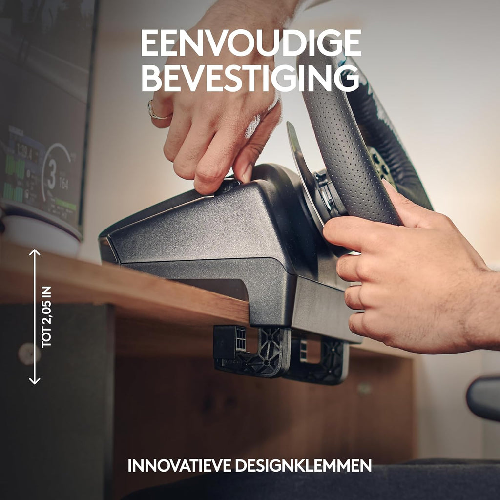 Logitech G G29 SE Driving Force-racestuur en -pedalen, forcefeedback, echt leer + Logitech G Driving Force-versnellingspook - Voor PS5, PS4 en pc, Mac - Black