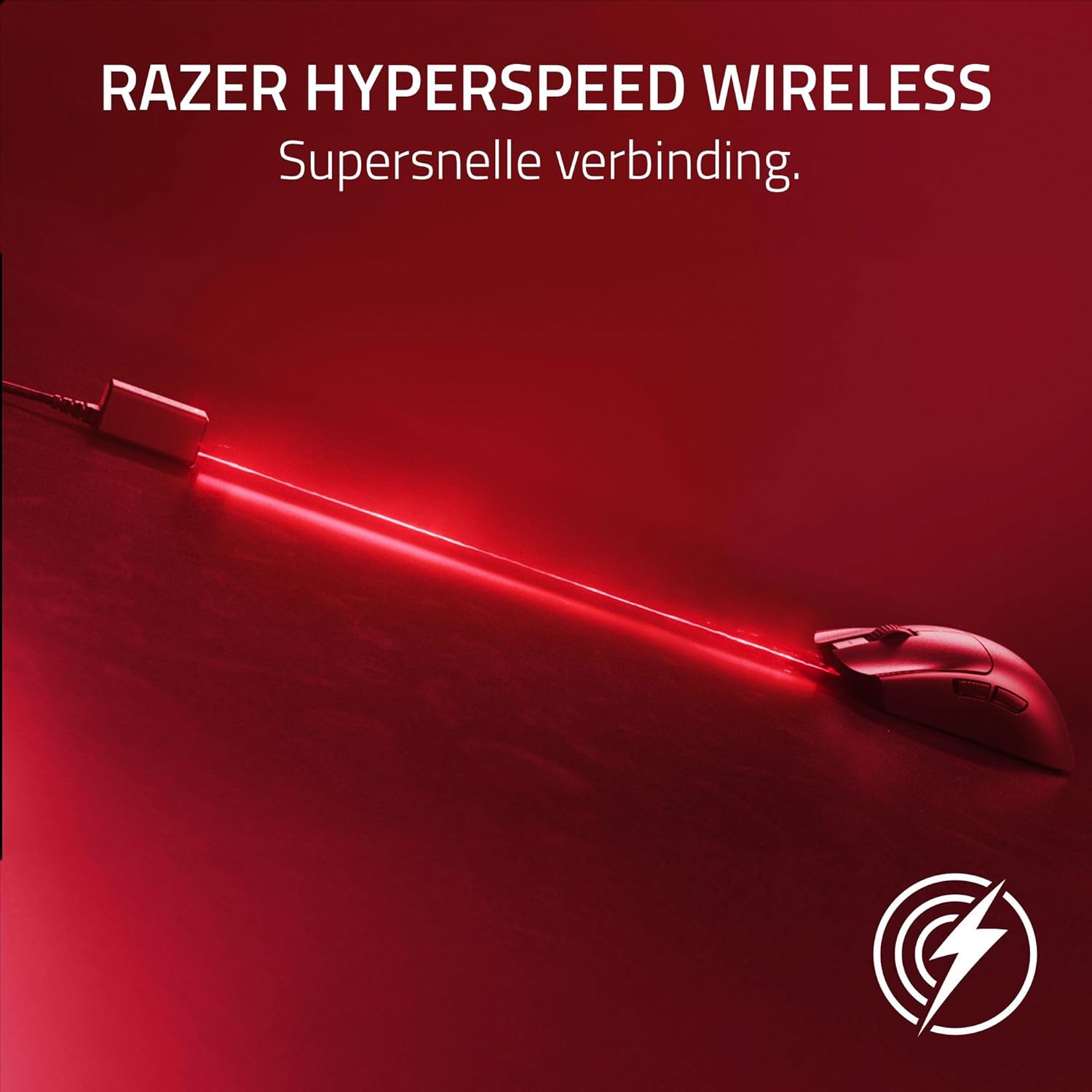 Razer Viper V3 Pro - Ultralichte draadloze Esports Gaming-muis (8K Hz HyperPolling, lichtgewicht van 54 gram, Focus Pro Sensor 35K DPI, draadloze HyperSpeed, batterijlevensduur van 95 uur) Zwart