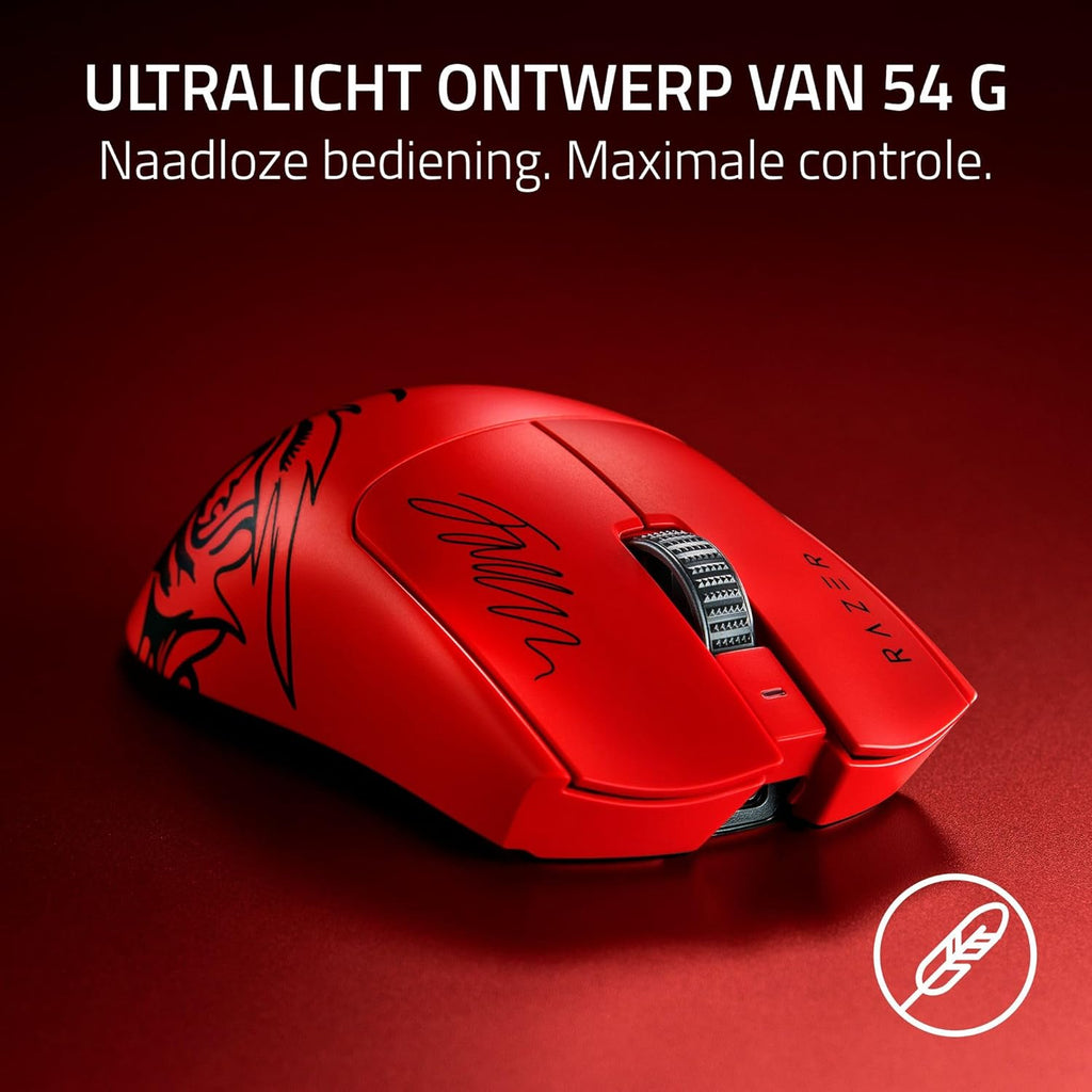 Razer Viper V3 Pro - Ultralichte draadloze Esports Gaming-muis (8K Hz HyperPolling, lichtgewicht van 54 gram, Focus Pro Sensor 35K DPI, draadloze HyperSpeed, batterijlevensduur van 95 uur) Zwart